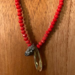 Beautiful Red Simple Necklace